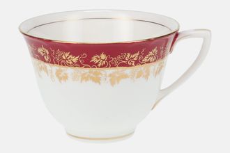 Royal Worcester Arundel - Ruby - Scalloped Edge Teacup 3 3/4" x 2 5/8"