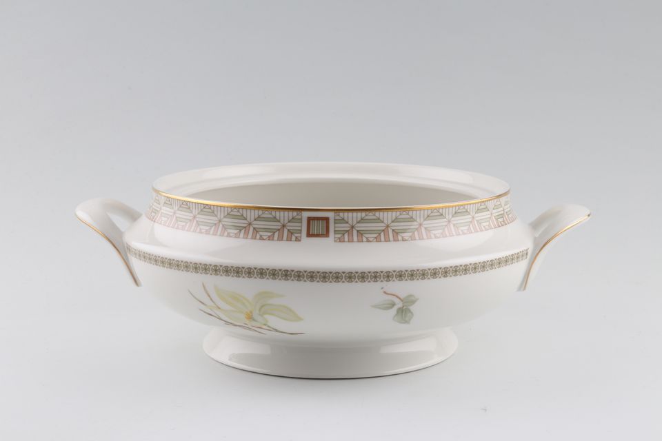 Royal Doulton White Nile - T.C.1122 Vegetable Tureen Base Only 2 handles, Footed