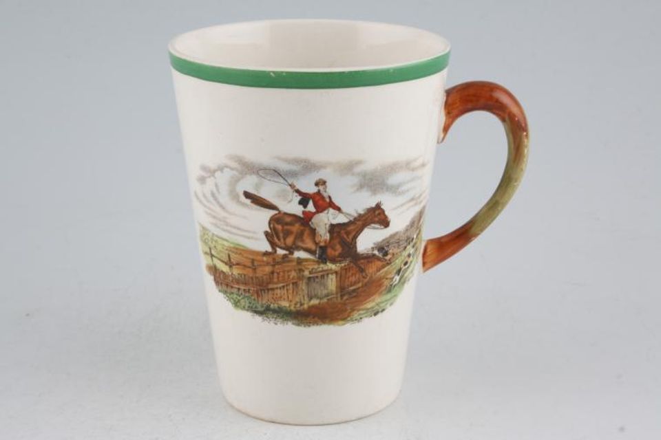 Spode Herring's Hunt Mug "The First Over" - 6 "The Chase" - 5 Copeland Spode 3 1/8" x 4 1/4"