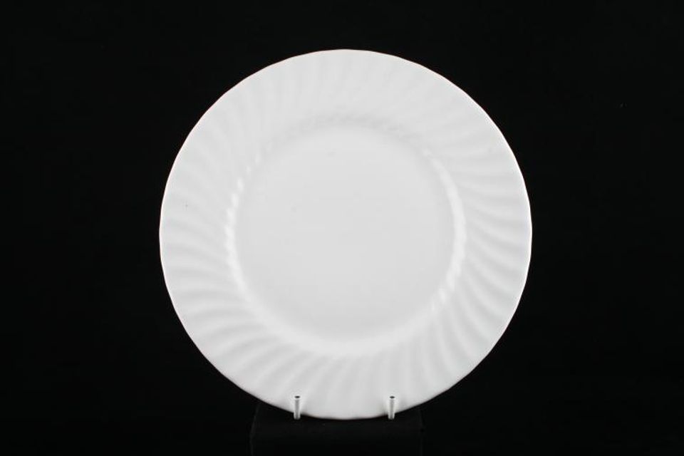 Royal Doulton Cascade - H5073 - White Fluted Breakfast / Lunch Plate 9"