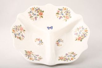 Aynsley Cottage Garden Serving Dish Divided into 3 10 1/2"