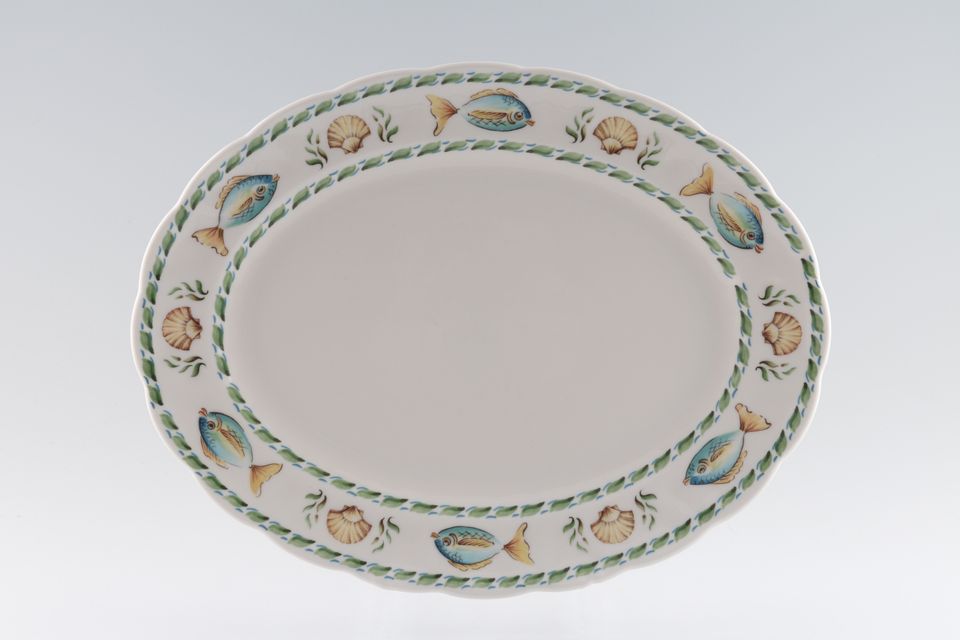 Royal Doulton Coral Reef - T.C.1194 Oval Platter 13 1/2"