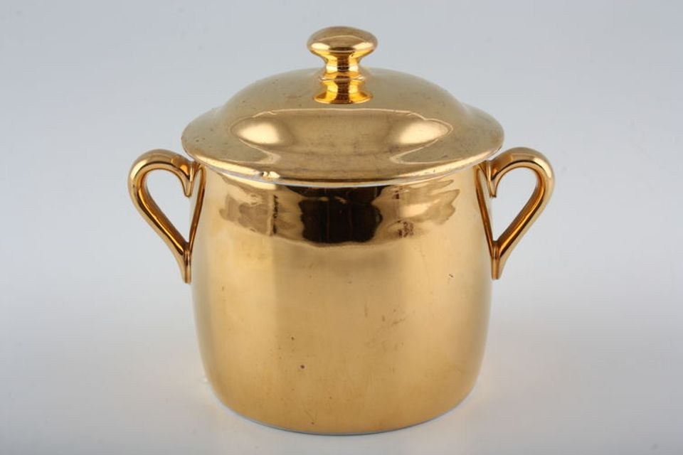 Royal Worcester Gold Lustre Marmite Pot + Lid Individual - Shape 29 Size 6