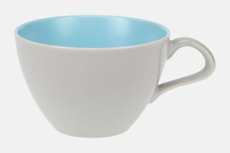 Sell Poole Twintone Dove Grey and Sky Blue Teacup 3 5/8" x 2 1/4"