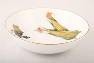 Sell Royal Worcester Evesham - Gold Edge Soup / Cereal Bowl Coupe Soup Sweetcorn, cut apple, blackcurrants 6 7/8"