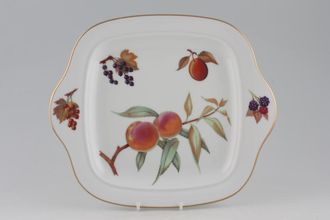 Sell Royal Worcester Evesham - Gold Edge Cake Plate Square - Fruits vary 11 1/4"