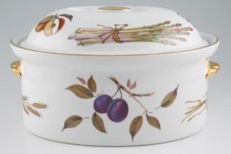 Sell Royal Worcester Evesham - Gold Edge Casserole Dish + Lid Oval Game Casserole - Shape 24 Size 1 Handle Shapes Differ 6pt