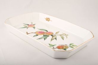 Sell Royal Worcester Evesham - Gold Edge Serving Dish Oblong, Peaches and Apple 14 1/8" x 8 1/4"