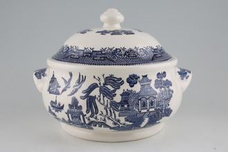 Churchill Blue Willow Vegetable Tureen with Lid