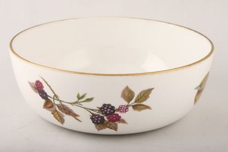 Sell Royal Worcester Evesham - Gold Edge Serving Bowl Pattern outside and gold line on rim 8" x 2 3/4"