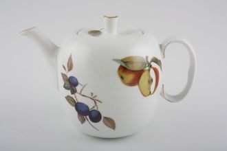 Royal Worcester Evesham - Gold Edge Teapot Severn - gold lines on the sides of the handle 1 1/2pt