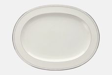 Noritake Aria Platinum Oval Platter 14 1/4" thumb 1