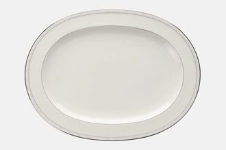 Noritake Aria Platinum Oval Platter 14 1/4"