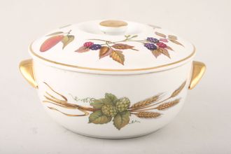 Sell Royal Worcester Evesham - Gold Edge Casserole Dish + Lid Round, Shape 23, Size 6, Knob on the lid 1 1/2pt