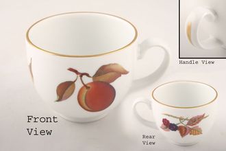 Sell Royal Worcester Evesham - Gold Edge Coffee Cup Gold line in the centre of the handle / Plum, Blackberry 2 3/4" x 2 1/4"