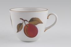 Royal Worcester Evesham - Gold Edge Coffee Cup Shape A, gold lines on the sides of the handle 2 3/4" x 2 1/4" thumb 1