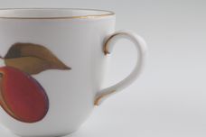 Royal Worcester Evesham - Gold Edge Coffee Cup Shape A, gold lines on the sides of the handle 2 3/4" x 2 1/4" thumb 2