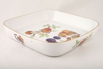 Sell Royal Worcester Evesham - Gold Edge Serving Dish Square dish fruits may vary 11 1/4"