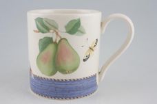 Wedgwood Sarah's Garden Mug Blue - Straight sided - large 3 3/4" x 4" thumb 1