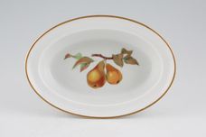 Royal Worcester Evesham - Gold Edge Pie Dish Oval - Pear 7 3/4" thumb 2
