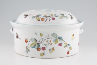 Sell Royal Worcester Strawberry Fair - Green Edge Casserole Dish + Lid Oval 6pt