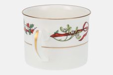 Royal Worcester Holly Ribbons Teacup Straight sided 3 1/4" x 2 1/2" thumb 2