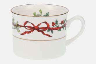 Sell Royal Worcester Holly Ribbons Teacup Straight sided 3 1/4" x 2 1/2"