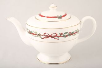 Sell Royal Worcester Holly Ribbons Teapot Footed 2pt