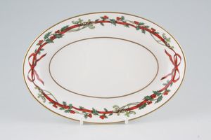 Royal Worcester Holly Ribbons Sauce Boat Stand