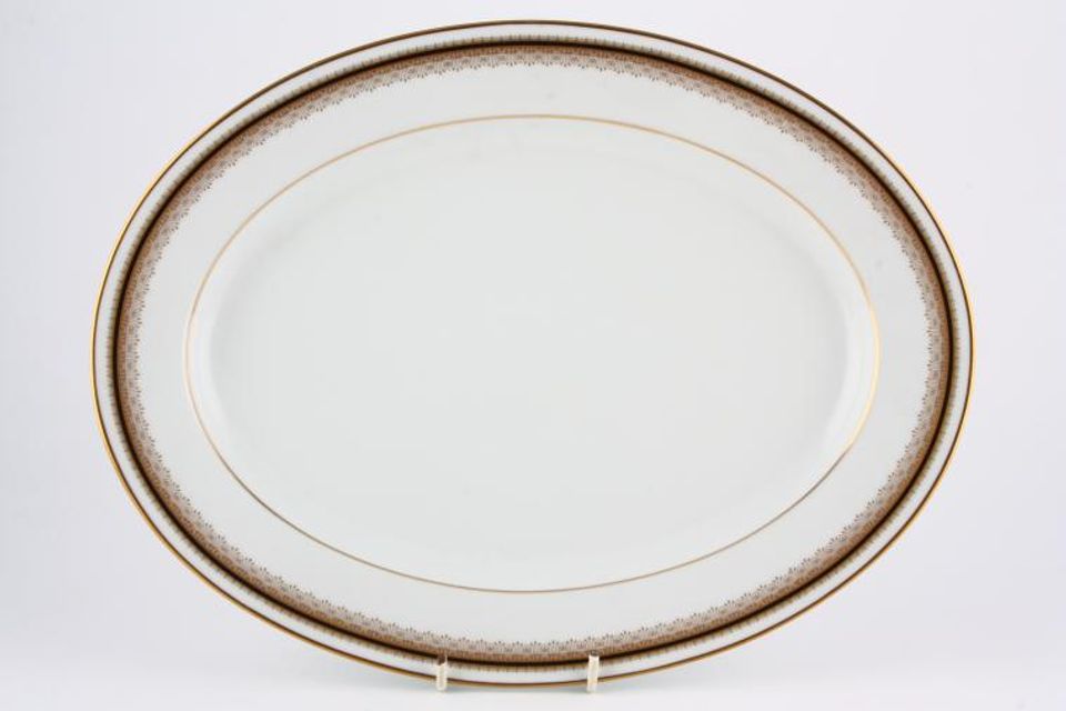 Noritake Doral - Black Oval Platter 13 1/2"