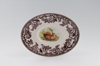 Spode Woodland Sauce Boat Stand Rabbit