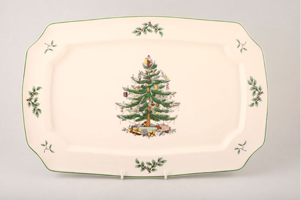 Spode Christmas Tree Oblong Platter 15 1/2"
