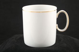 Thomas Medaillon Gold Band - White with Thin Gold Line Coffee/Espresso Can Cup 4 Tall 2 1/2" x 2 3/4"