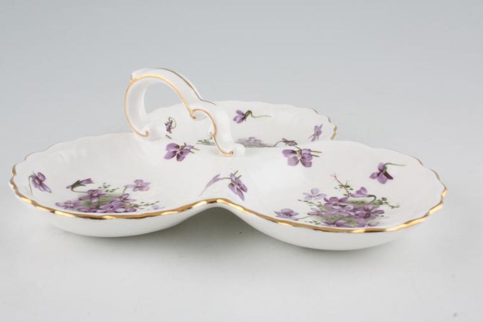 Hammersley Victorian Violets - From Englands Countryside Dish (Giftware) 3 sections.Handled