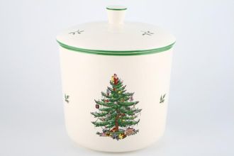 Sell Spode Christmas Tree Biscuit Jar + Lid 6 3/4" x 6 1/8"
