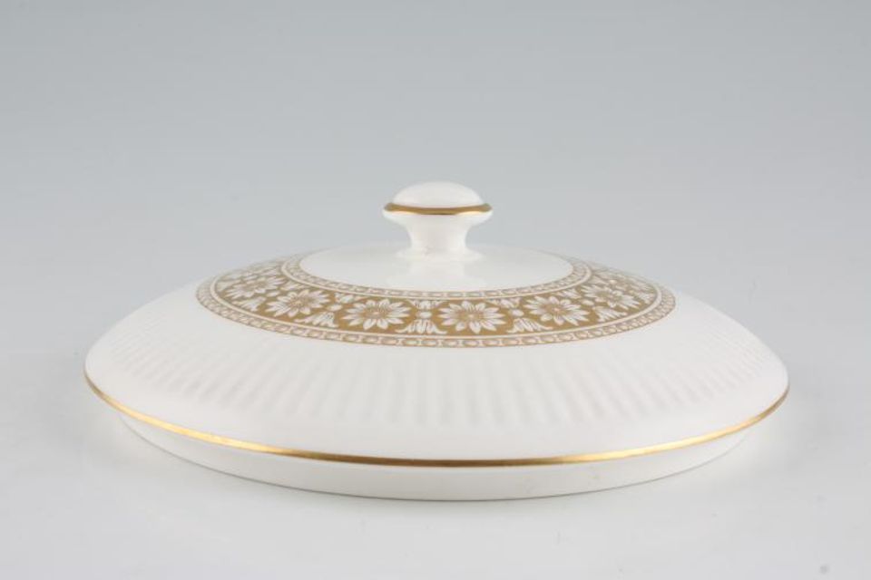 Wedgwood Marguerite - White + Gold Vegetable Tureen Lid Only