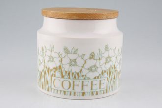 Sell Hornsea Fleur Storage Jar + Lid Size represents height.Coffee 4 1/2"