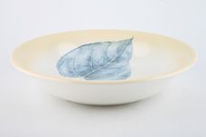 Portmeirion Seasons Collection - Leaves Serving Bowl Blue leaf - Cream, Shallow 10 1/2" thumb 1