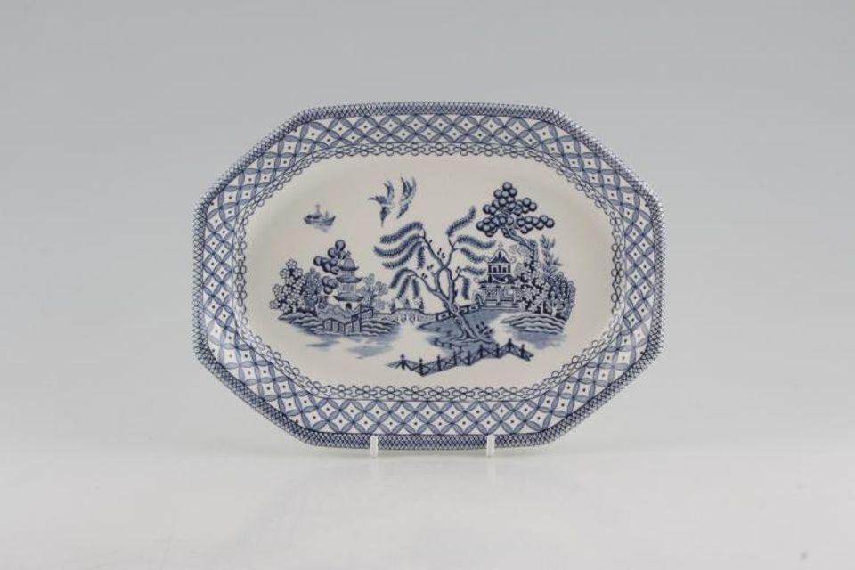 Meakin Willow - Blue Serving Dish 8 1/2"