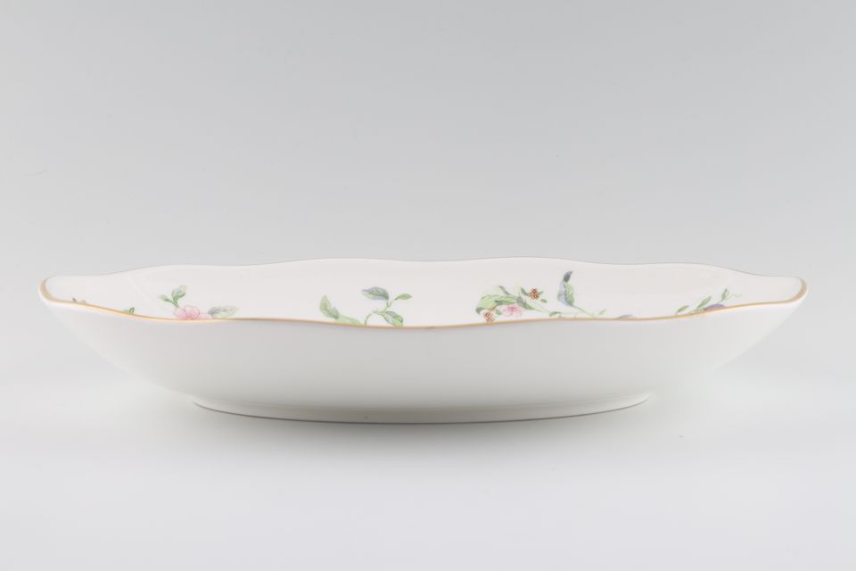 Wedgwood Sweet Plum Serving Dish Oval, Scalloped 10"