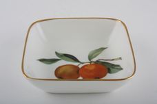 Royal Worcester Evesham - Gold Edge Dish (Giftware) Square with oranges on 4 1/2" x 4 1/2" thumb 1