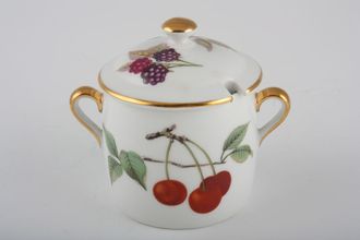 Sell Royal Worcester Evesham - Gold Edge Marmite Pot + Lid Shape 29 Size 6, Cherries and Apples 1/3pt