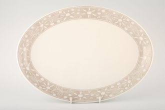 Portmeirion Brittany Khaki Collection Oval Platter 13"