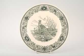 Masons Game Birds - Grey and Green Dinner Plate The Pheasant 10 3/8"