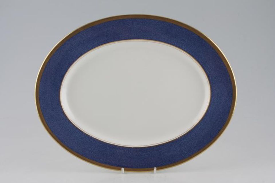 Coalport Athlone - Cobalt Blue Oval Platter 13 1/8"