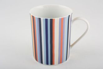 Marks & Spencer Maxim Stripe - Vertical Mug Black, Blue 3" x 3 5/8"