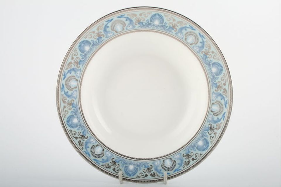 Wedgwood Dolphins - Blue Rimmed Bowl 8"