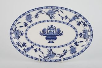 Minton Blue Delft - S766 Sauce Boat Stand With central pattern 8 1/4"