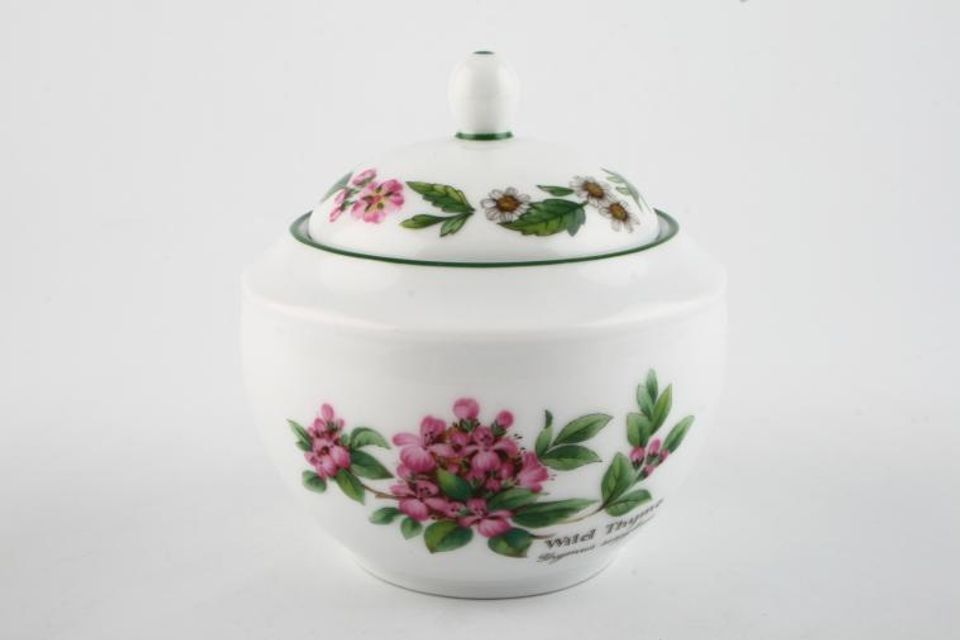 Royal Worcester Worcester Herbs Sugar Bowl - Lidded (Tea) Made in England