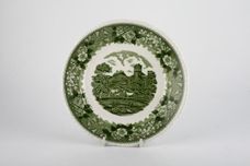 Adams English Scenic - Green Salad/Dessert Plate Deep - Horse Scene 8" thumb 1